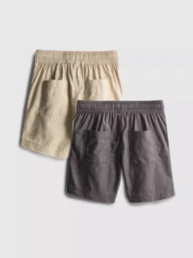 7-15 jaar | 2-pack shorts met trekkoord