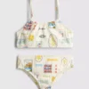 7-15 jaar | bikini met ansichtkaartprint