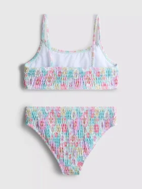 7-15 jaar | bikini met bloemenprint en plooien