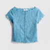 7-15 jaar | blouse met gekreukelde textuur
