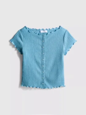 7-15 jaar | blouse met gekreukelde textuur