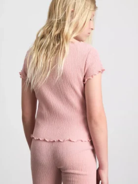 7-15 jaar | blouse met gekreukelde textuur