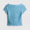 7-15 jaar | blouse met gekreukelde textuur