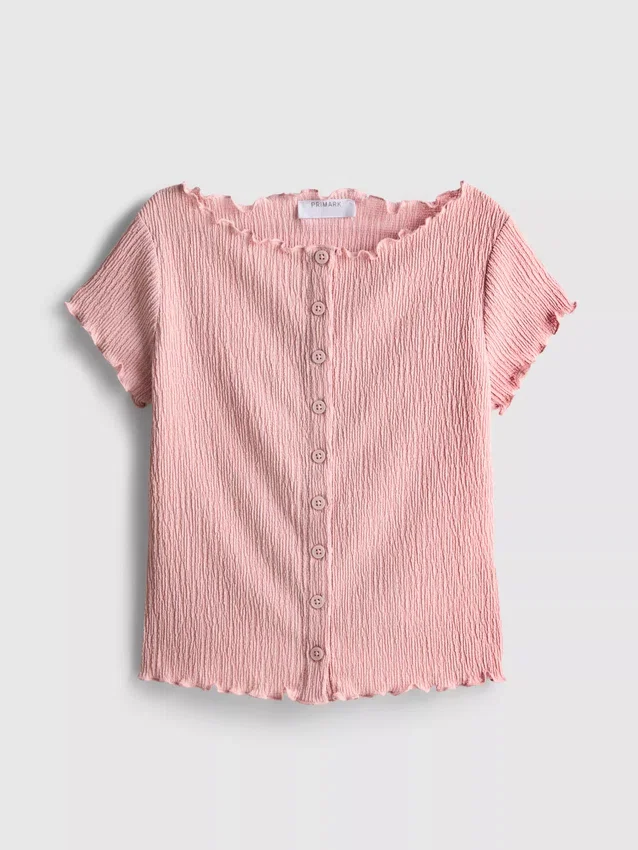 7-15 jaar | blouse met gekreukelde textuur
