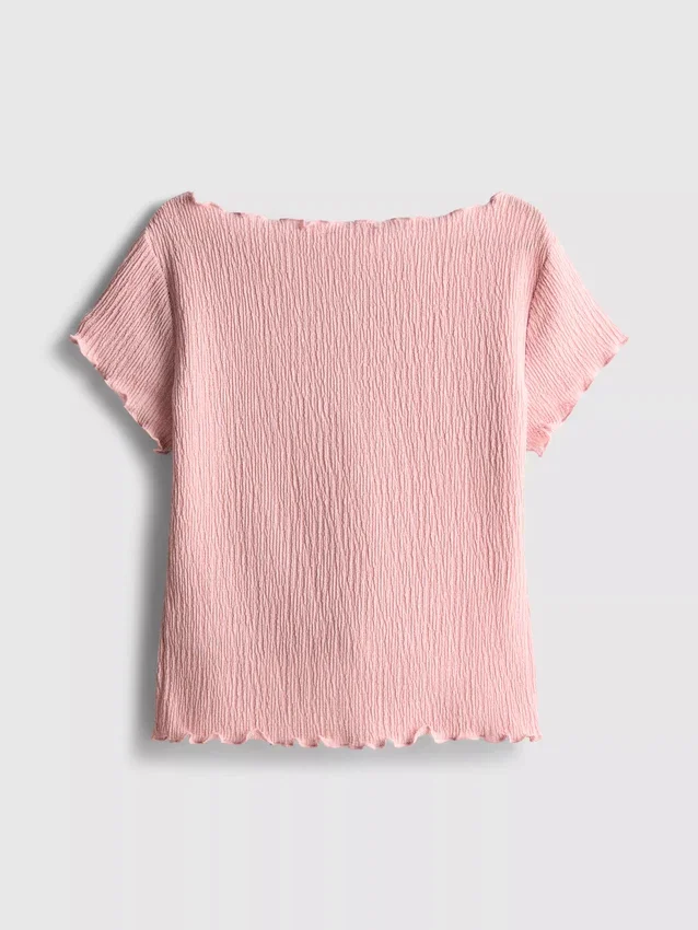 7-15 jaar | blouse met gekreukelde textuur