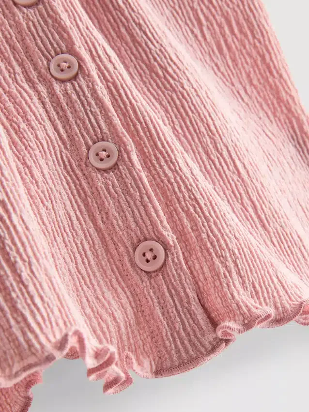 7-15 jaar | blouse met gekreukelde textuur