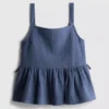 7-15 jaar | blouse met gerimpelde strik