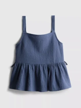 7-15 jaar | blouse met gerimpelde strik