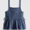7-15 jaar | blouse met gerimpelde strik