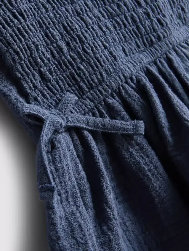 7-15 jaar | blouse met gerimpelde strik