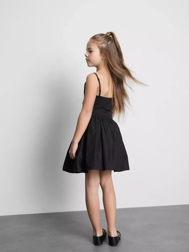 7-15 jaar | Cami-jurk met plooien