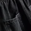 7-15 jaar | denimshort met paperbag-pasvorm