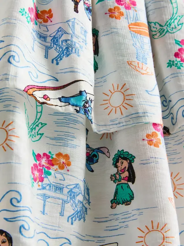 7-15 jaar | Disney's Stitch-top en Rara-rok set