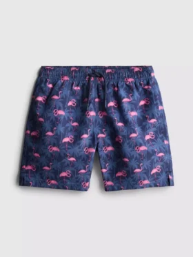 7-15 jaar | flamingo-print zwemshort