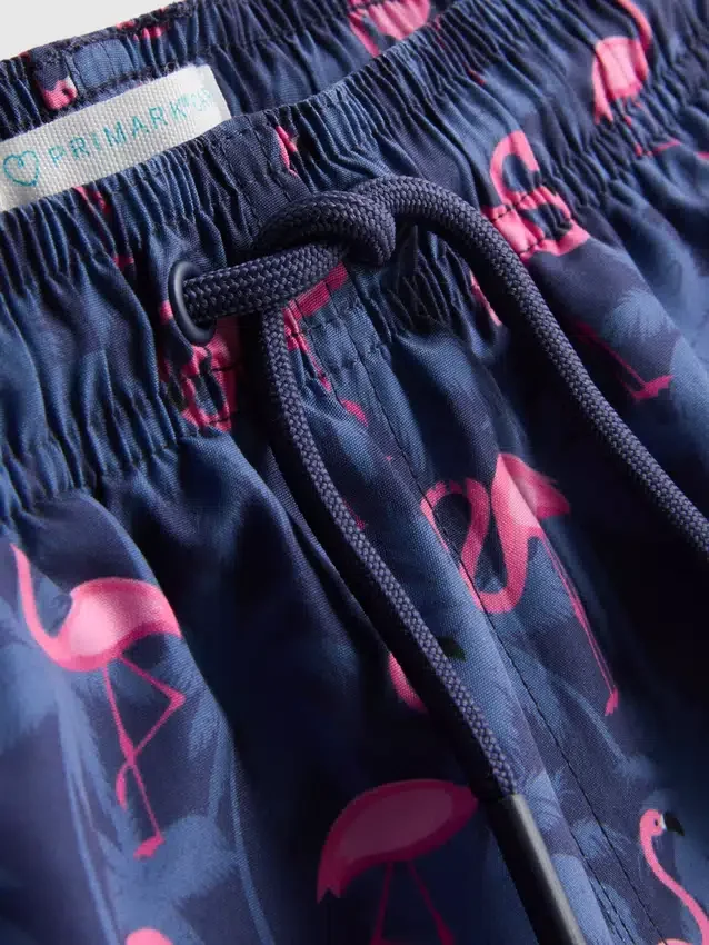 7-15 jaar | flamingo-print zwemshort