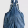 7-15 jaar | geborduurde denim tuinbroek