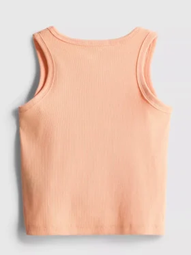 7-15 jaar | geborduurde geribde tanktop