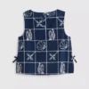 7-15 jaar | geborduurde mouwloze blouse