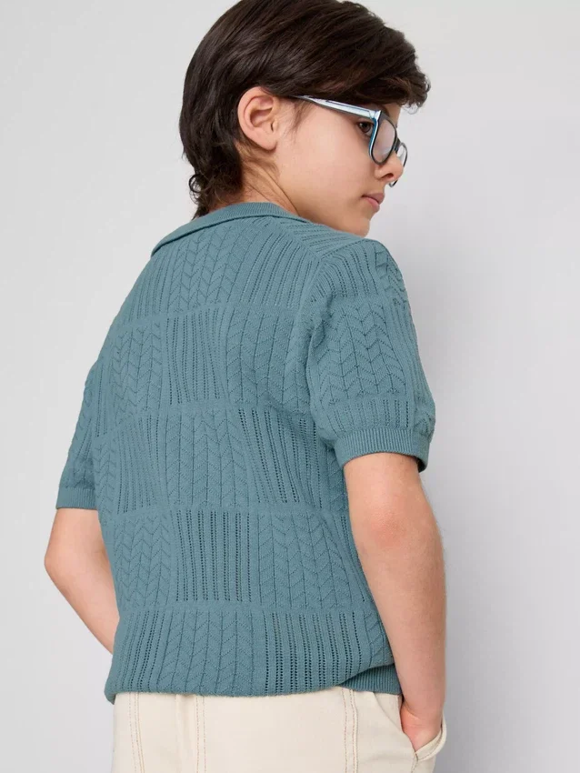 7-15 jaar | gebreid poloshirt