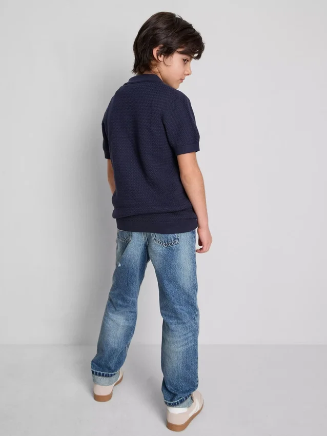 7-15 jaar | gebreid poloshirt