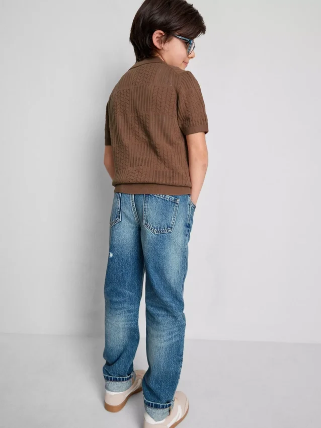 7-15 jaar | gebreid poloshirt