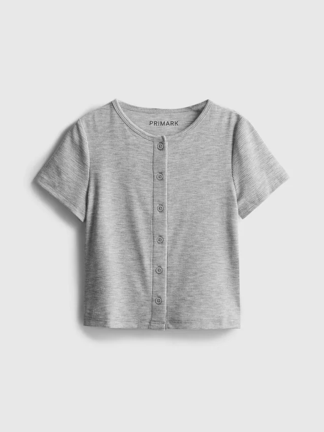 7-15 jaar | geribd T-shirt