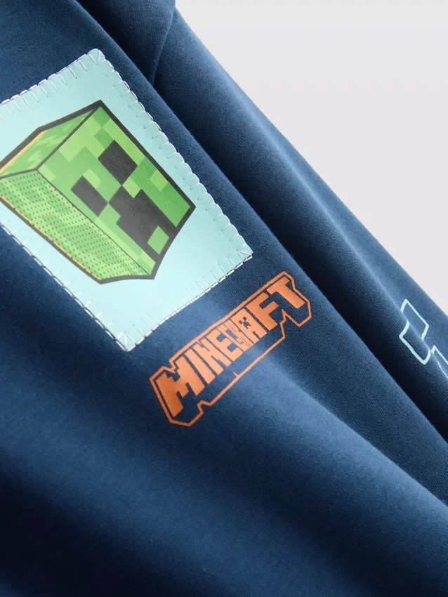 7-15 jaar | hoodie met Minecraft-print, rijk aan katoen