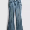7-15 jaar | Jeans met plooien en uitlopende pijpen