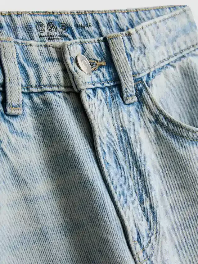 7-15 jaar | Jeans met split aan de zoom en wijde pijpen
