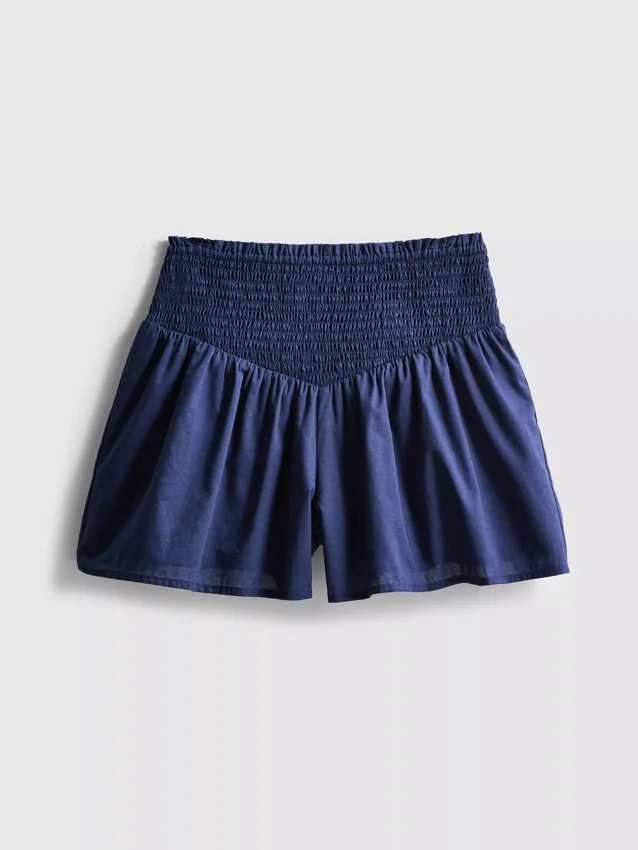 7-15 jaar | korte Shorts met gerimpelde taille