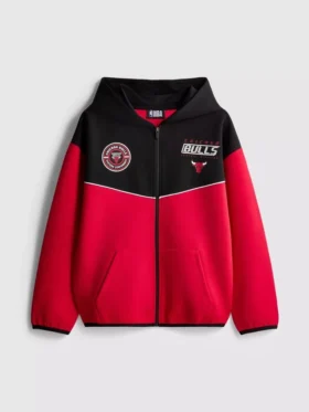 7-15 jaar | NBA Chicago Bulls hoodie met ritssluiting