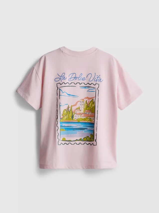 7-15 jaar | oversized T-shirt met print