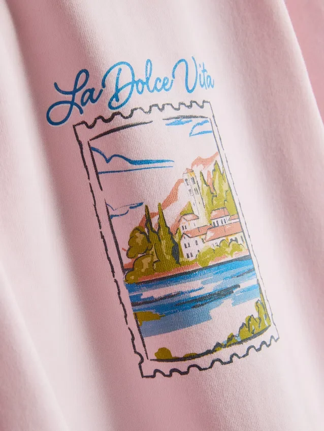 7-15 jaar | oversized T-shirt met print