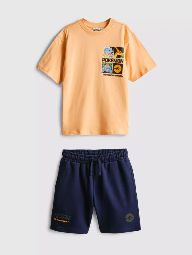 7-15 jaar | Pokémon T-shirt en Shorts set