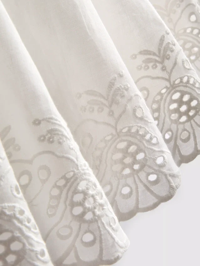 7-15 jaar | rok met broderie anglaise