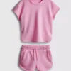 7-15 jaar | Set bestaande uit een boxy T-shirt en een hardloopshort