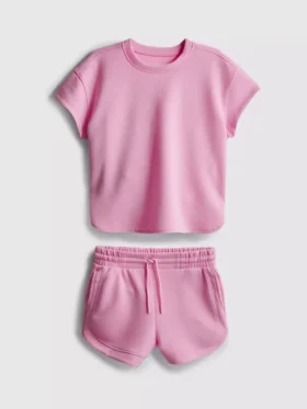 7-15 jaar | Set bestaande uit een boxy T-shirt en een hardloopshort