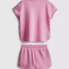 7-15 jaar | Set bestaande uit een boxy T-shirt en een hardloopshort