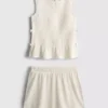 7-15 jaar | Set met gerimpeld mouwloos topje en Shorts
