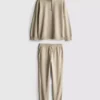 7-15 jaar | Set met sweatshirt met trechterhals en joggingbroek