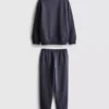 7-15 jaar | Set met sweatshirt met trechterhals en joggingbroek