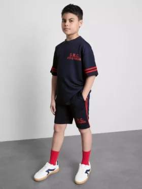 7-15 jaar | set met T-shirt en shorts van actief mesh