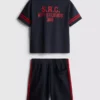 7-15 jaar | set met T-shirt en shorts van actief mesh