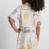 7-15 jaar | setje met overhemd met strikdetail en shorts