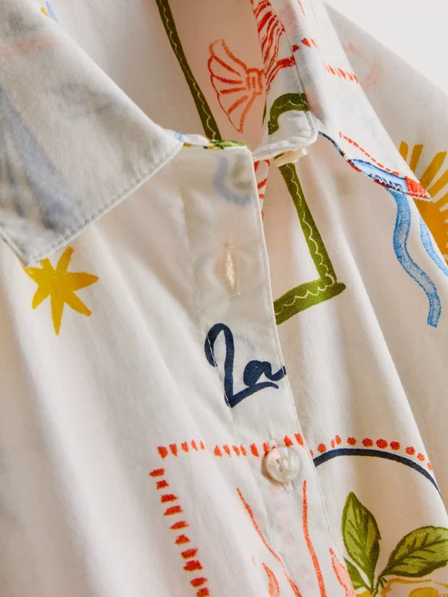 7-15 jaar | setje met overhemd met strikdetail en shorts