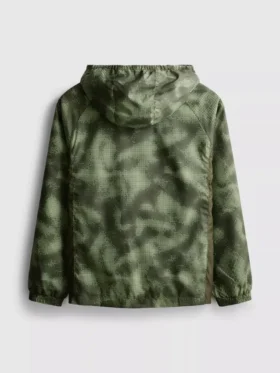 7-15 jaar | sportjasje met ritssluiting en camouflageprint