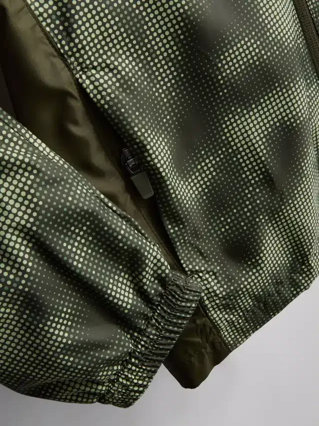7-15 jaar | sportjasje met ritssluiting en camouflageprint