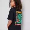 7-15 jaar | T-shirt met bloemenprint in reliëf