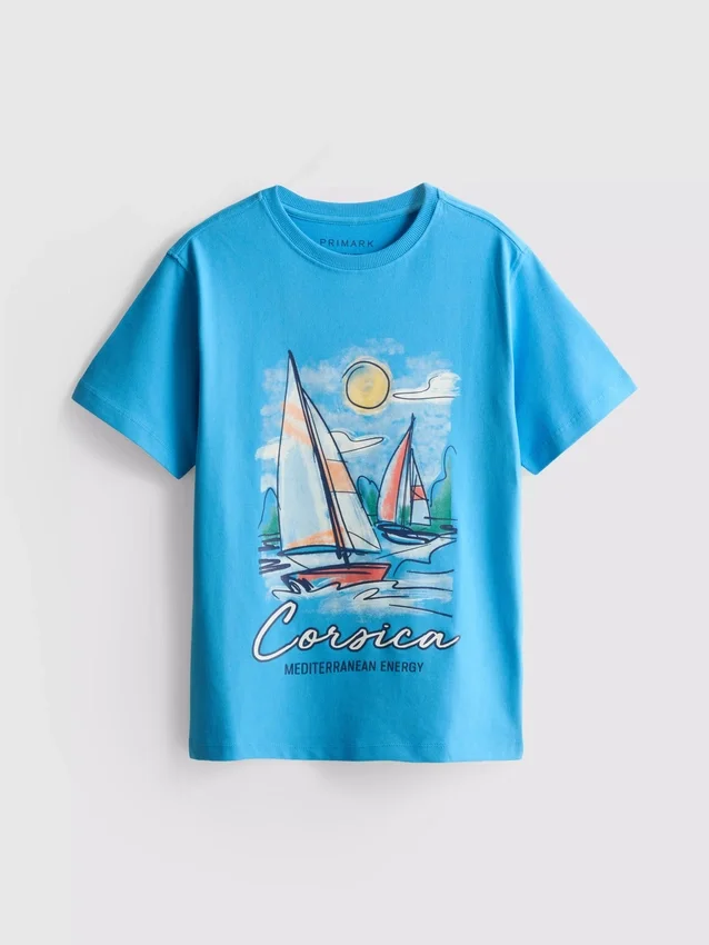 7-15 jaar | T-shirt met Corsica-print