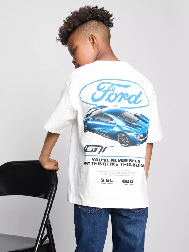 7-15 jaar | T-shirt met Ford-afbeelding